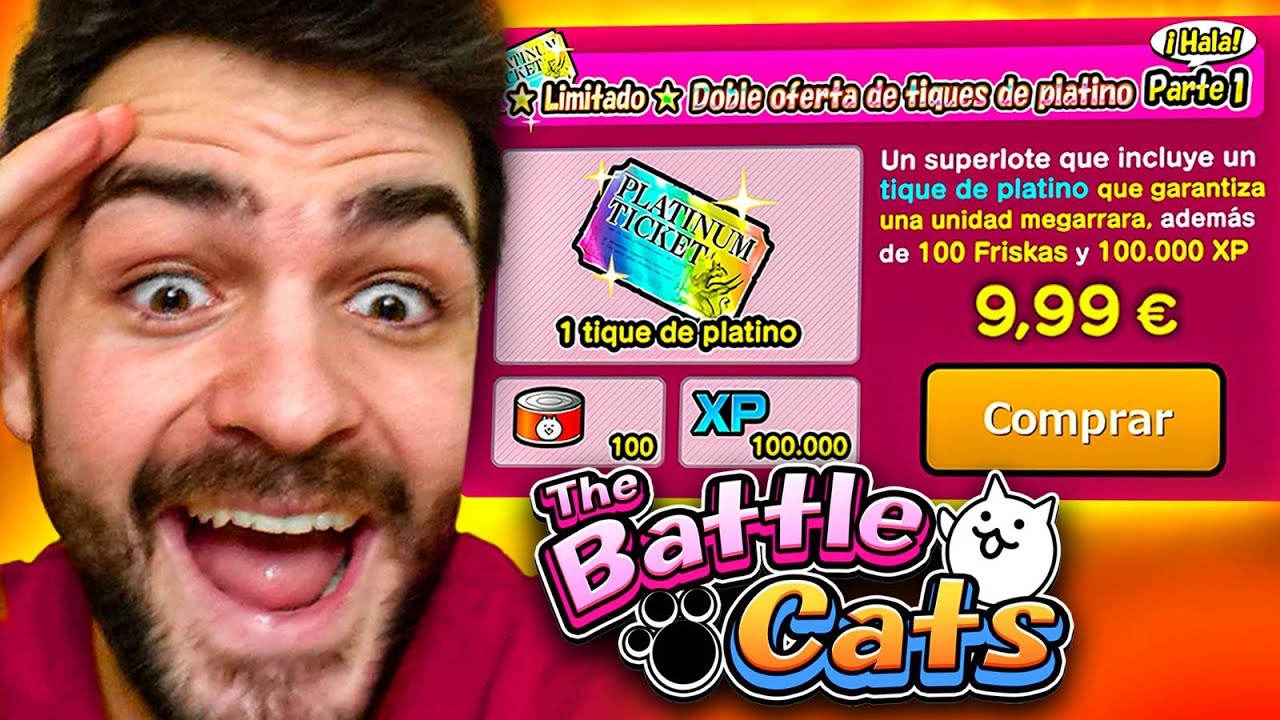 Compré el Ticket Platino y no Creeras que me salió😱 | The Battle Cats
