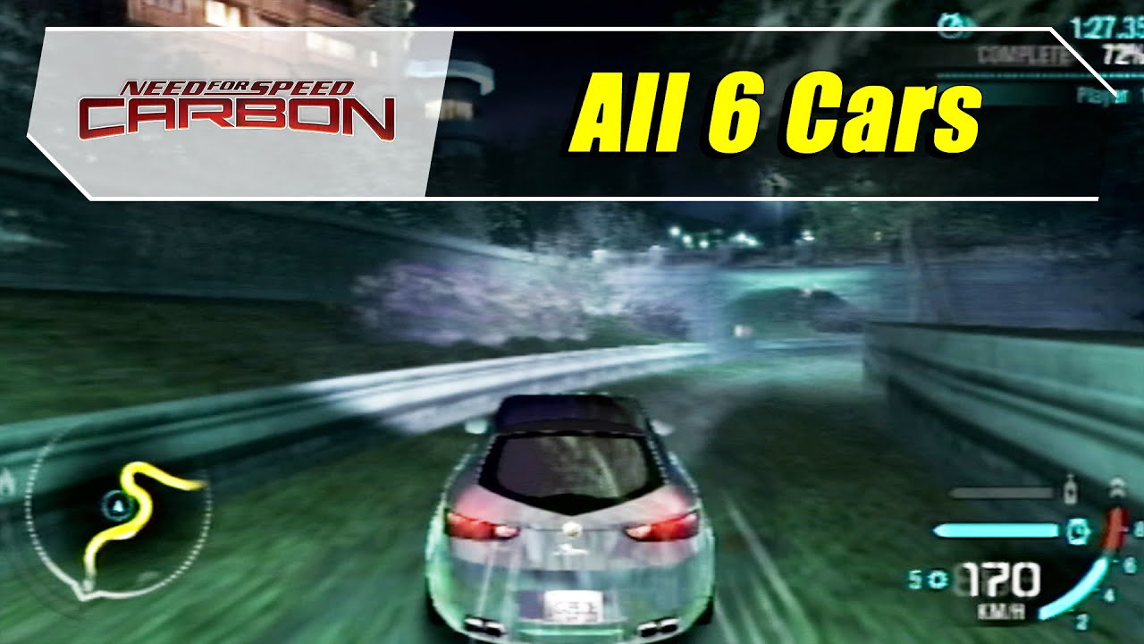 Need For Speed Carbon (PS2) - Driving All 6 Cars (From Game Start)(1080@60)