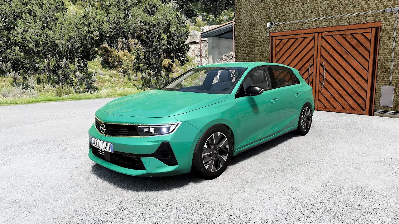 BeamNG.drive - Opel Astra Elegance 1.2 130 (L) 2022 - Car Show Test Drive Crash .