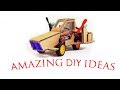 Amazing DIY ideas air powered car &amp; awesome satellite