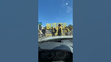 BTS "Butter" front view performance on LA street at james corden show 😮 #bts #butter #shorts