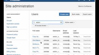 Confluence add-on permissions