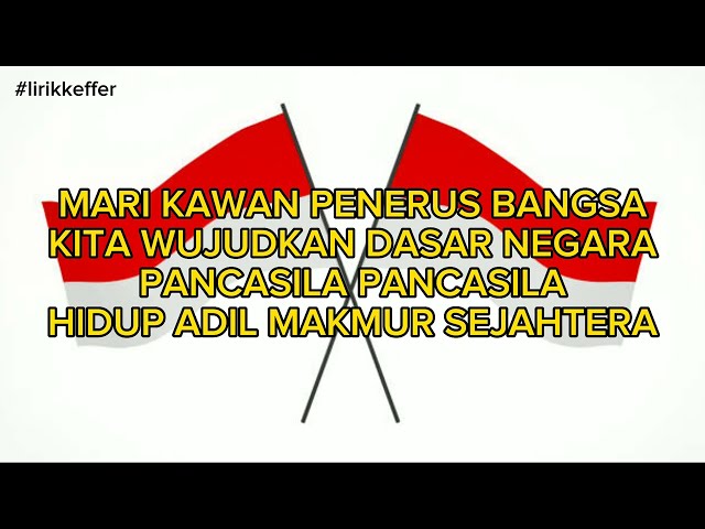 AKU ANAK INDONESIA PENERUS PEMBANGUNAN TANAH AIR CIPT. IBU SOED Lirik #lirikkeffer class=