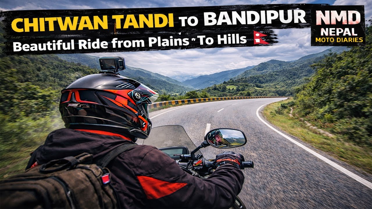 🏍️ Chitwan Tandi to Bandipur Bike Ride | Plains to Hills | Nepal Moto Diaries