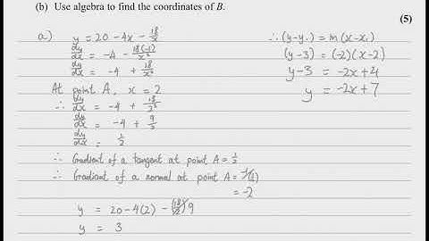 KMI - Edexcel IAS Maths | New Specimen 2018 P1 | Q9 [a,b] Explanation 【WMA11】