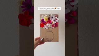 Kartondan Çiçekli Vazo Yapımı