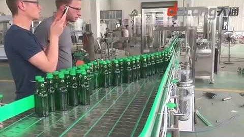 glass bottle lemon juice filling production line 18-18-6 6000BPH