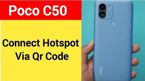How to connect hotspot via QR code, Poco C50 wireless internet connect kaise karen