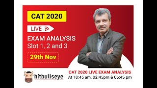 CAT 2020 - Slot 1 Analysis