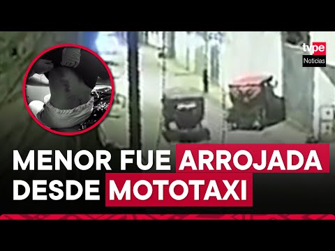 Puente Piedra: menor de 14 años fue arrojada desnuda desde un mototaxi en movimiento.