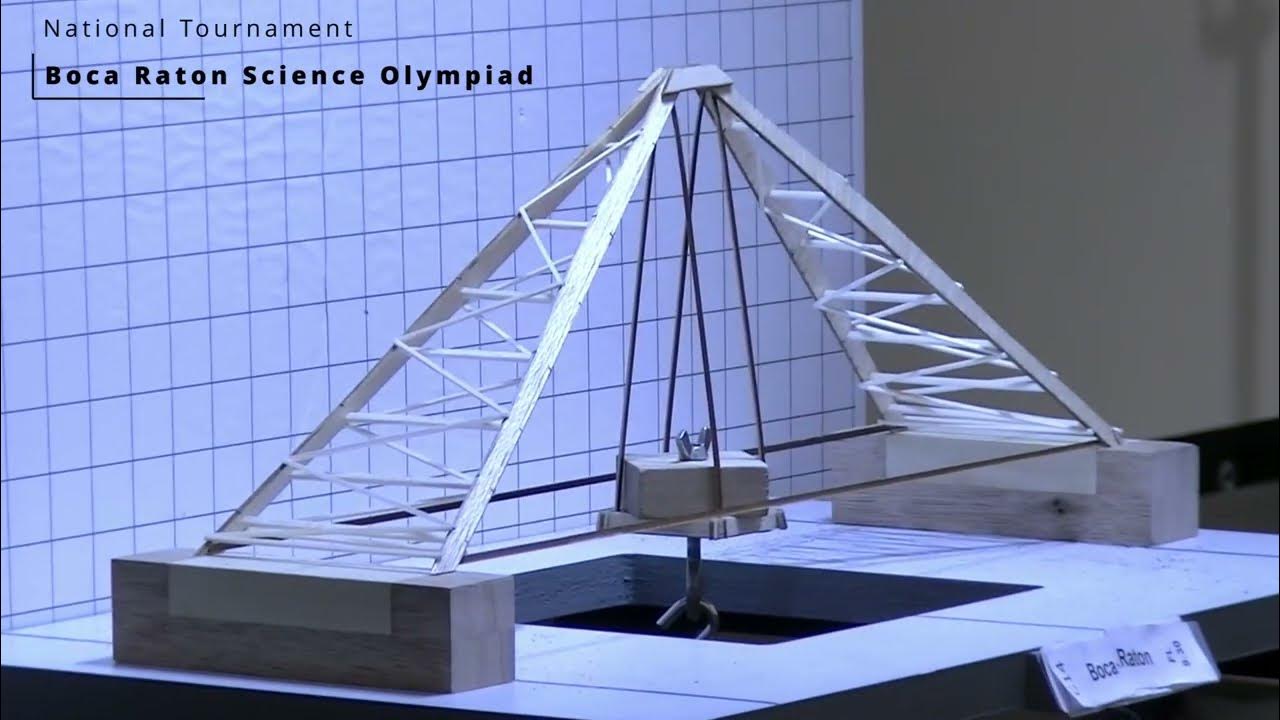 Boca Raton Science Olympiad Bridges 2023 Nationals - YouTube