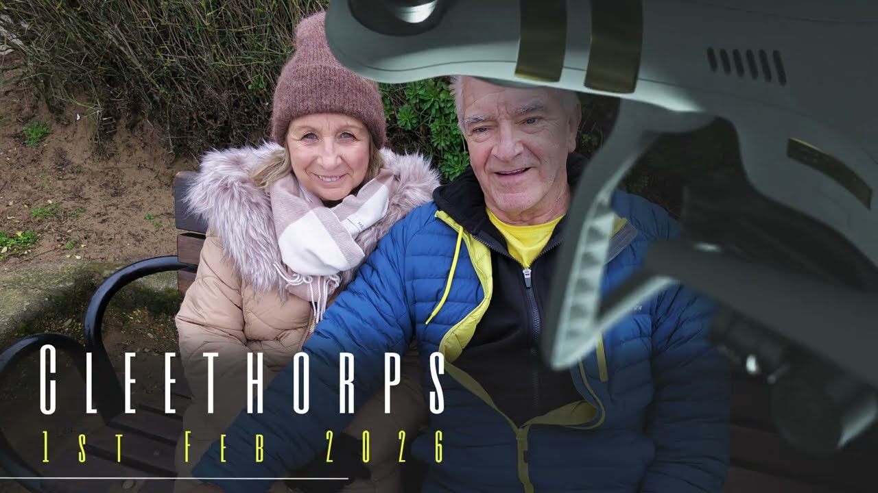 North Sea Coast From Above | Cleethorpes Drone Footage (1stFeb 2026 )