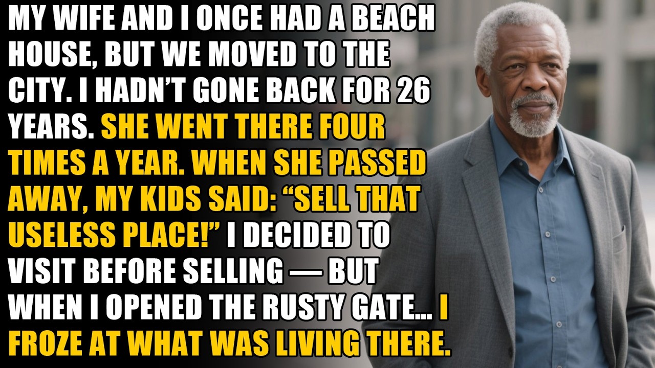 My wife and I once had a beach house, but we moved to the city. I hadn’t gone back for twenty-six