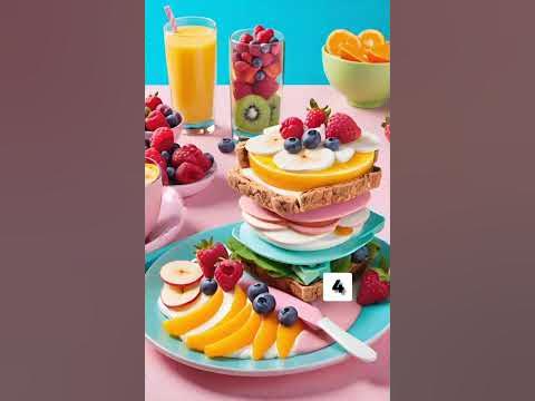 ИИ рисует варианты вкусных и полезных завтраков - YouTube