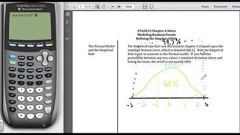 STA2023 Chapter 6 Video 9 Refining the Emprical Rule
