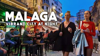 Malaga City Spain Vibrant City at Night March 2024 Update Costa del Sol | Andalucía [4K]