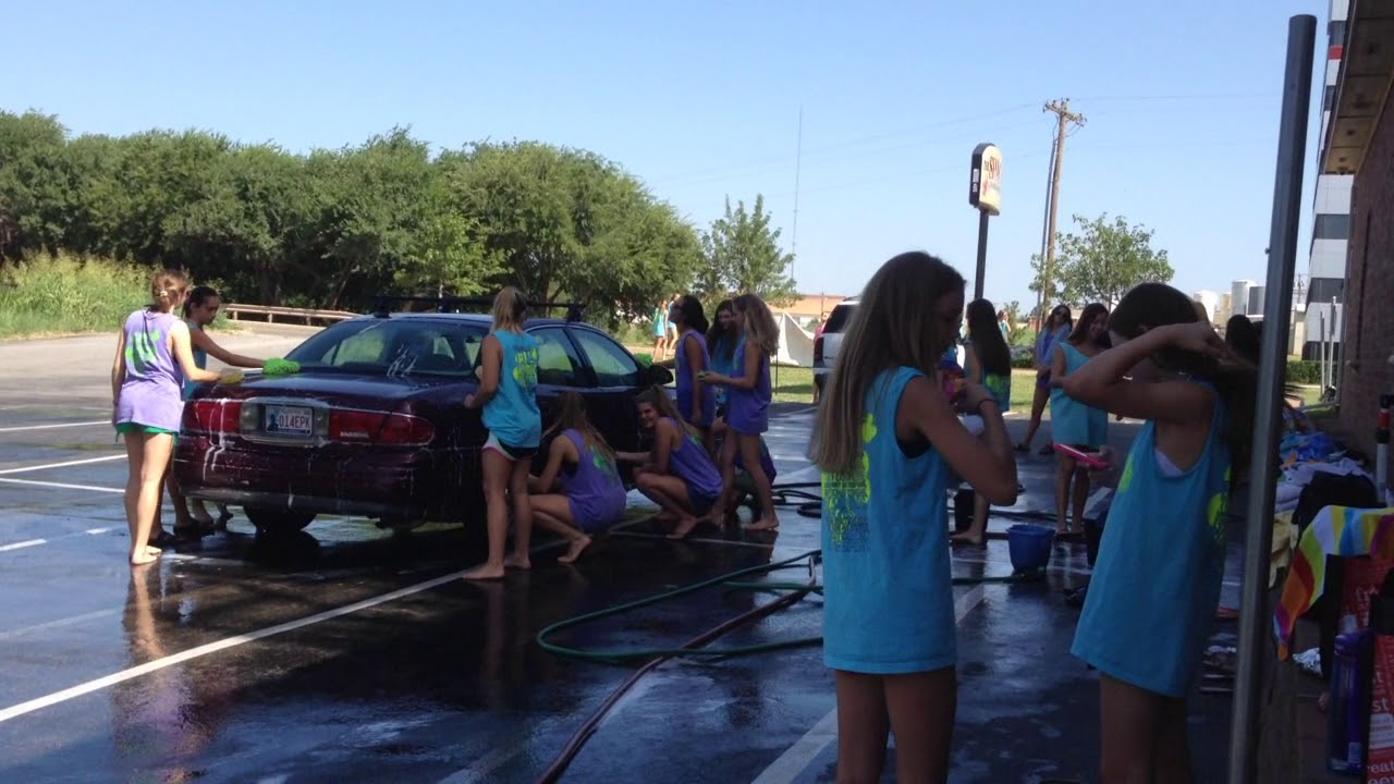 McGuinness Catholic High School Cheer Car Wash YouTube