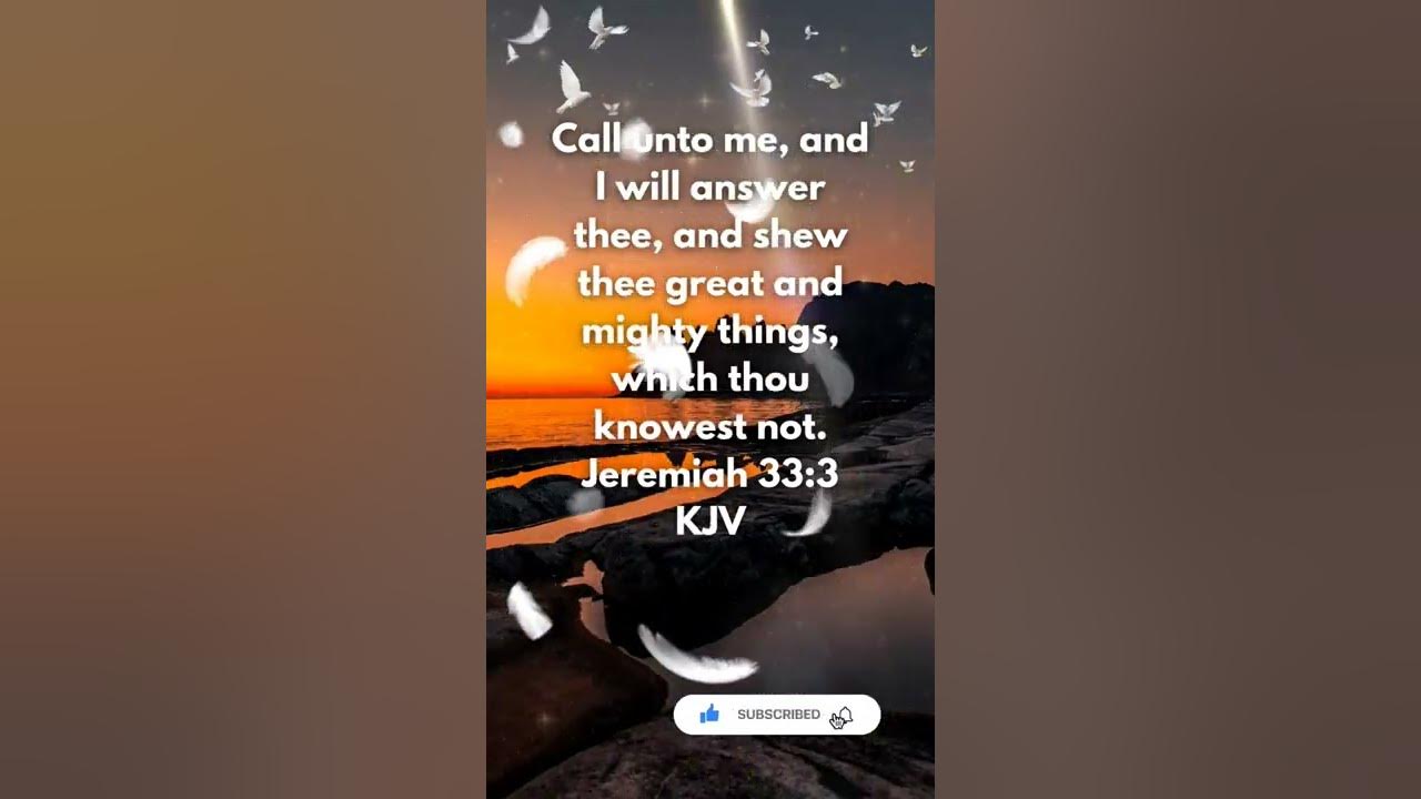 God will show you great and mighty things | bible verse for to day