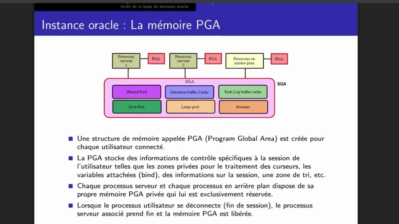 DBA: Architecture du serveur Oracle