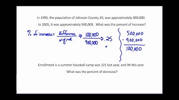 Applications with Percents - Percent of Increase or Decrease