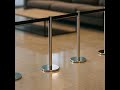 Retractable Belt Barriers- Brushed Finish