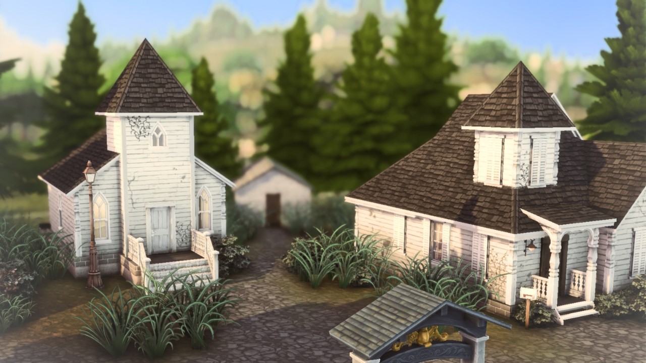 Southern Gothic Town | The Sims 4 | Stop Motion Build [No CC]