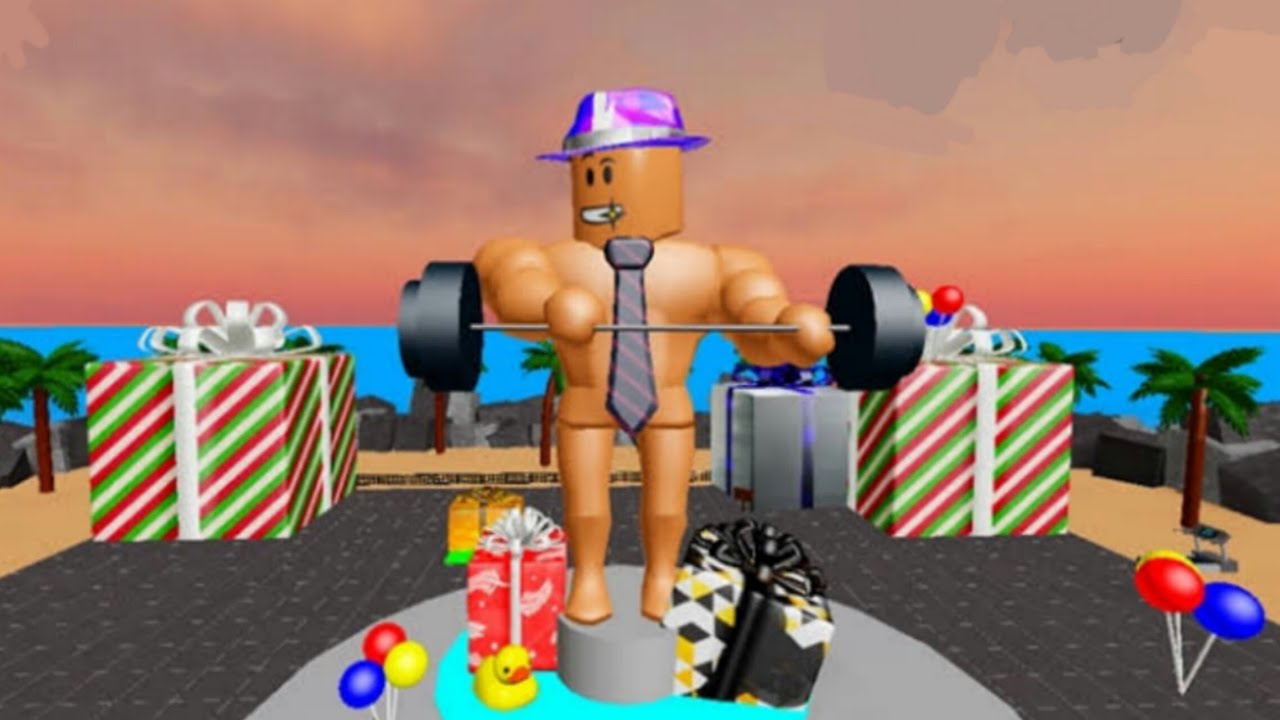 Симуляторе качков roblox