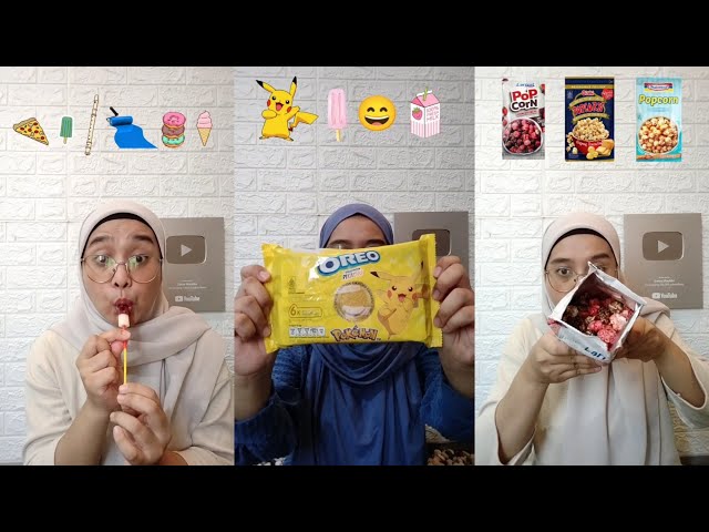 Makan Permen, Eskrim & Snack Sesuai Gambar Emoji... class=