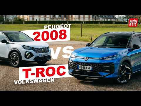 Volkswagen T-Roc vs Peugeot 2008 | Quel SUV compact choisir ?