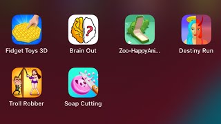 Troll Robber, Soap Cutting, Destiny Run, Brain Out, Fidget Toys 3D, Zoo Happy Animal screenshot 3