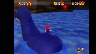 Janus Jaguar plays Super Mario 64 - Hazy Maze Cave Swimming Beast in the Cavern