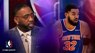 Tracy McGrady demonstrates how New York Knicks should best utilize Karl-Anthony Towns | NBA on NBC Profile