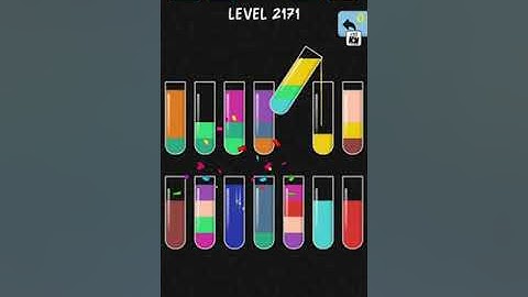 solve and solution water color sort game level 2171