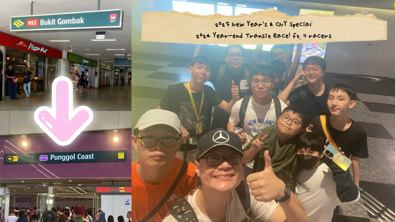 [2025 New Year’s & CNY Special!] 2024 Year-End Transit Race: NS3 Bukit Gombak → NE18 Punggol Coast