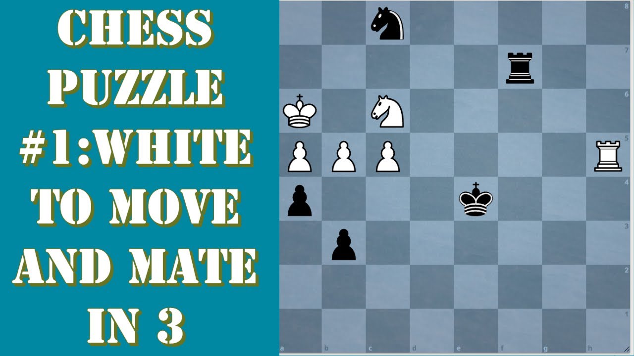 Chess Puzzle #1: Checkmate in 3 Moves #chess #chesspuzzle - YouTube