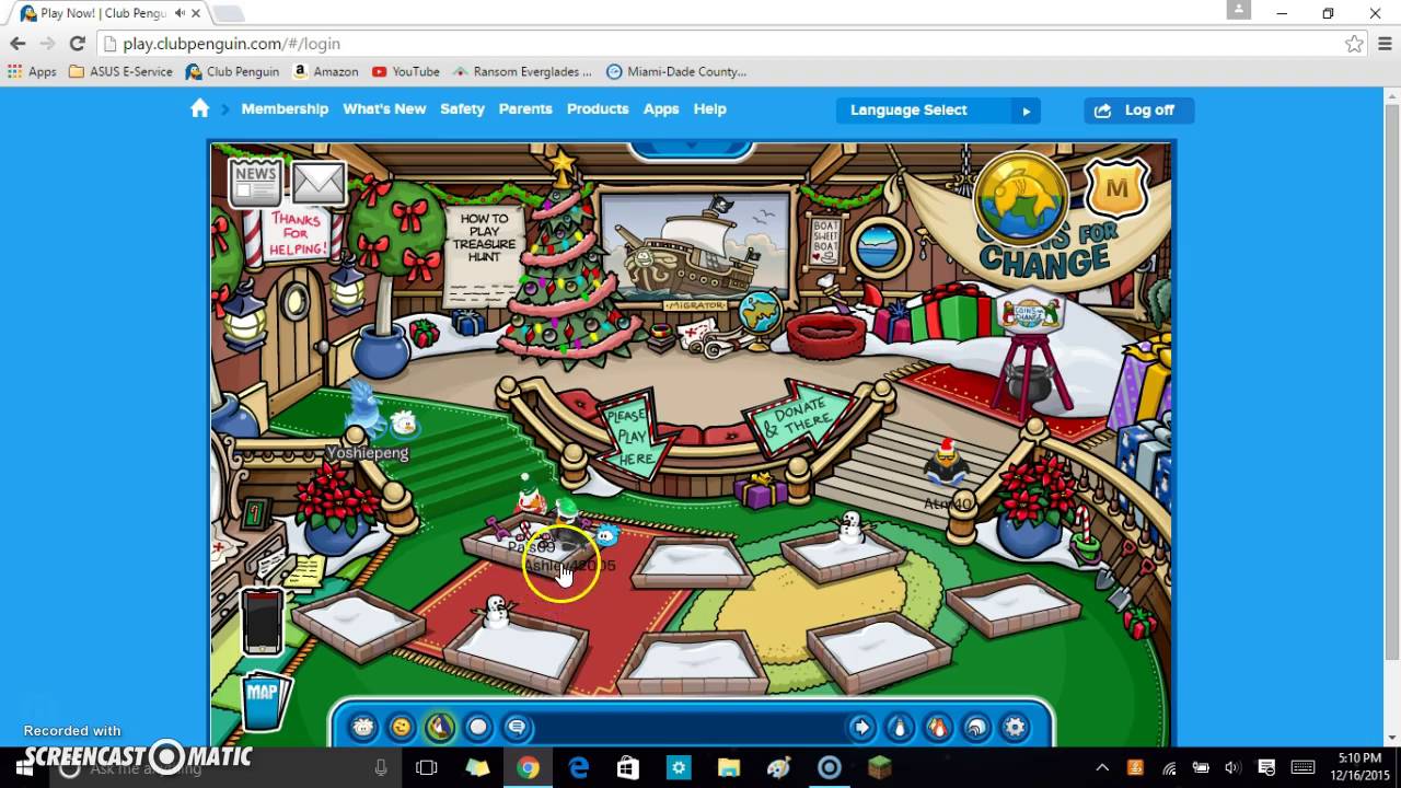 Club Penguin: Holiday Party Walkthrough CFC 2015
