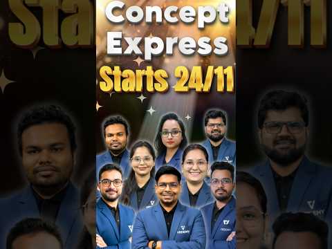 Concept Express Starts 24 Nov Dec 2025 Covers Sureshot 100 Topics Live On Vedemy 