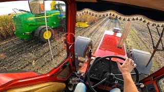 Cab View | International 1455XL | Mais Silage