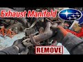Engine manifold remove mechanic repair automotive