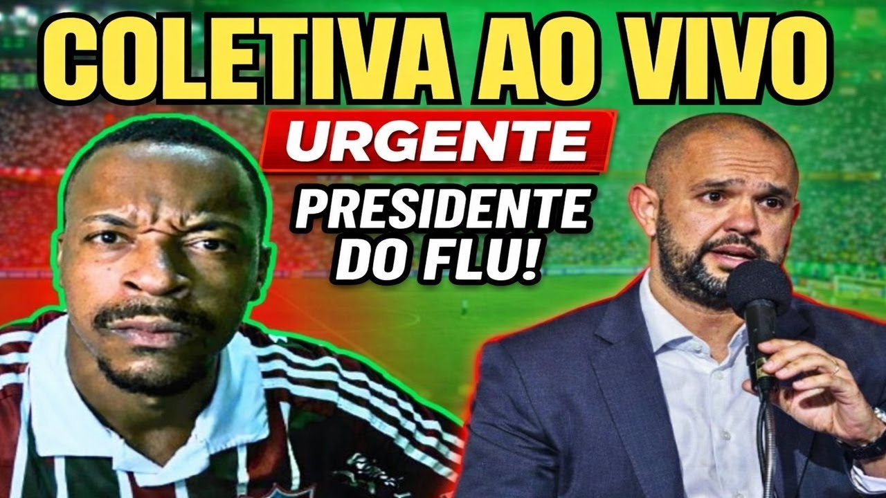 🚨 COLETIVA AO VIVO DO PRESIDENTE DO FLUMINENSE MATHEUS MONTENEGRO COM IMAGENS