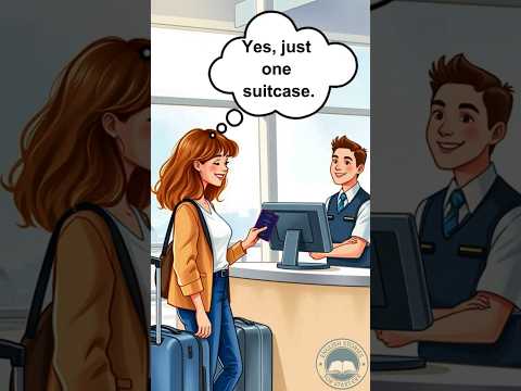 At The Airport Check In Counter Daily English Conversation Practice Shadowing Practice English