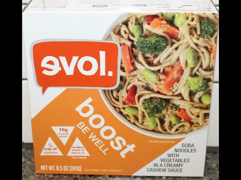 Evol. Boost Be Well Soba Noodles with Vegetables in a Creamy Cashew Sauce Review