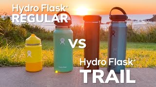 Hydro Flask Trail Series vs Regular Hydro Flask by Hunting Waterfalls 13,608 views 3 years ago 8 minutes, 41 seconds