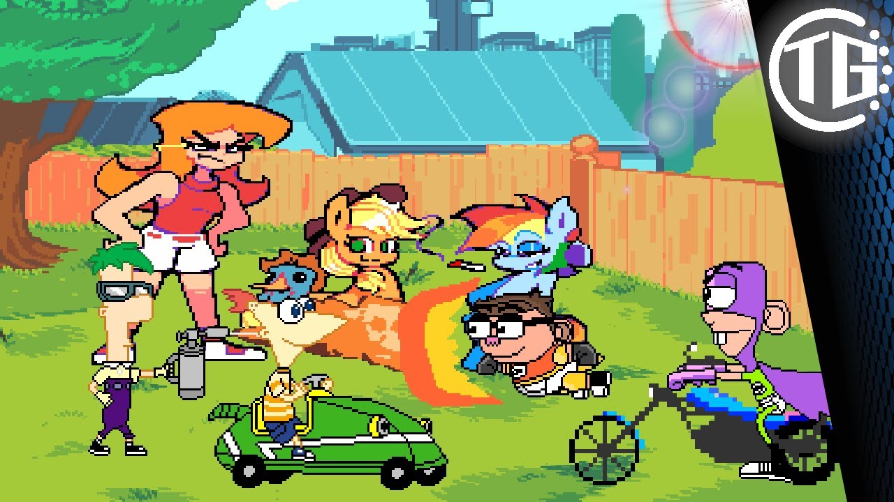 MUGEN (2v2) Phineas & Ferb Vs Chum Chum & Fanboy