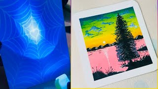 Magic Pen Art Easy Scenery Painting Acrylic Painting Tutorials