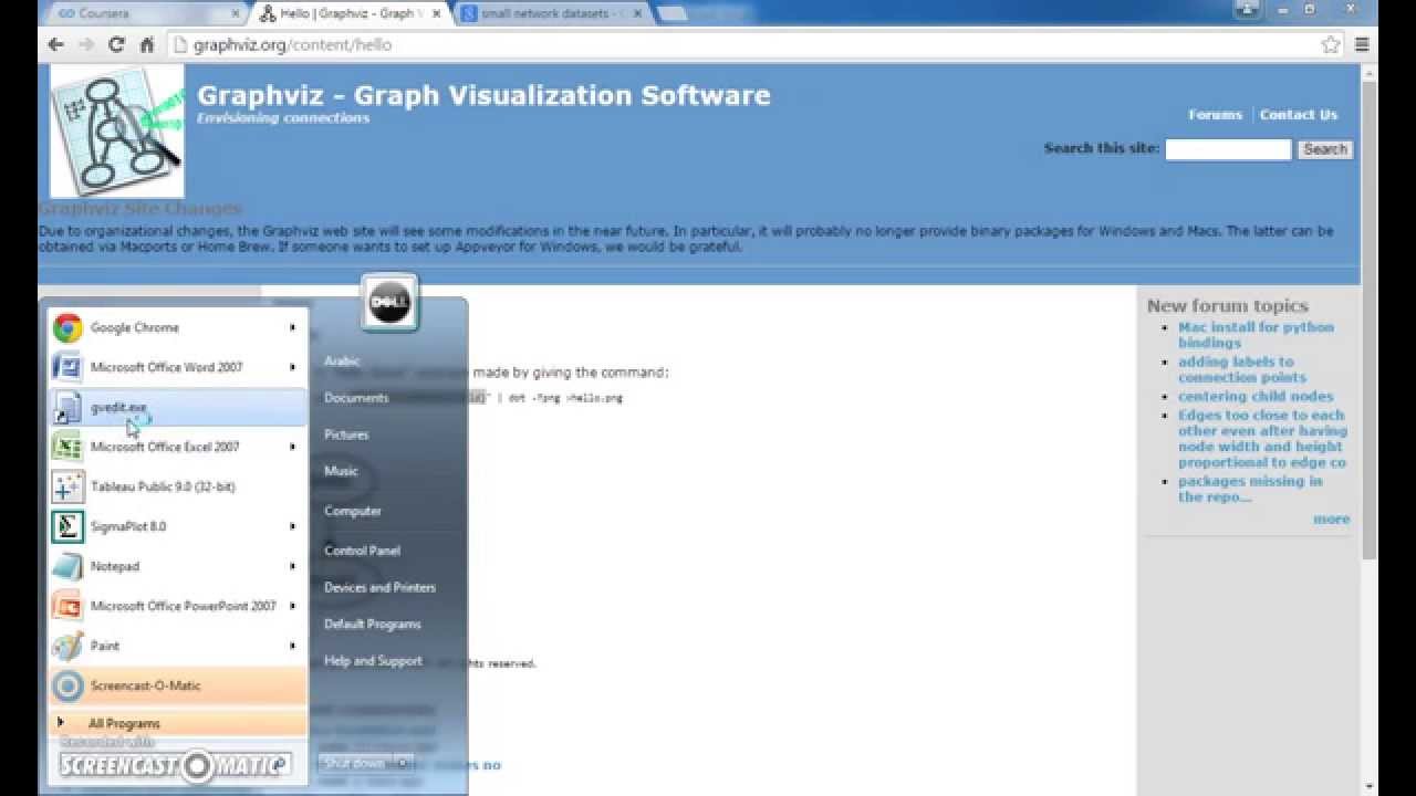 Graphviz to do network