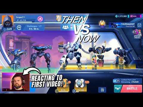 Reaction Video: Watch Me Cringe at my First Video | Mech Arena