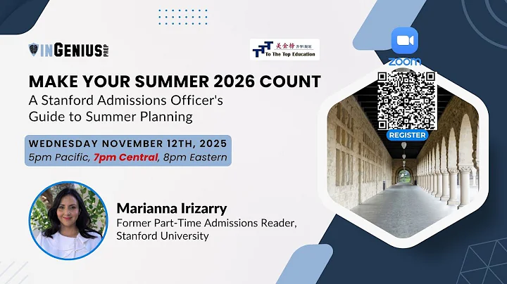 Make Your Summer 2026 Count: A Stanford Admissions Officer's Guide to Summer Planning