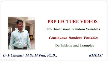 Joint Probability Density Functions/ Two dimensional Random Variables/Probability and Random Process