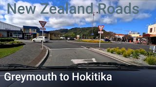 The drive from Greymouth to Hokitika New Zealand 2023